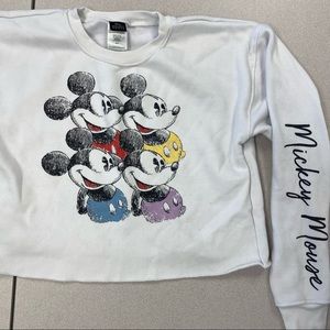 Disney Mickey Mouse Jerry Leigh crop top sweater
